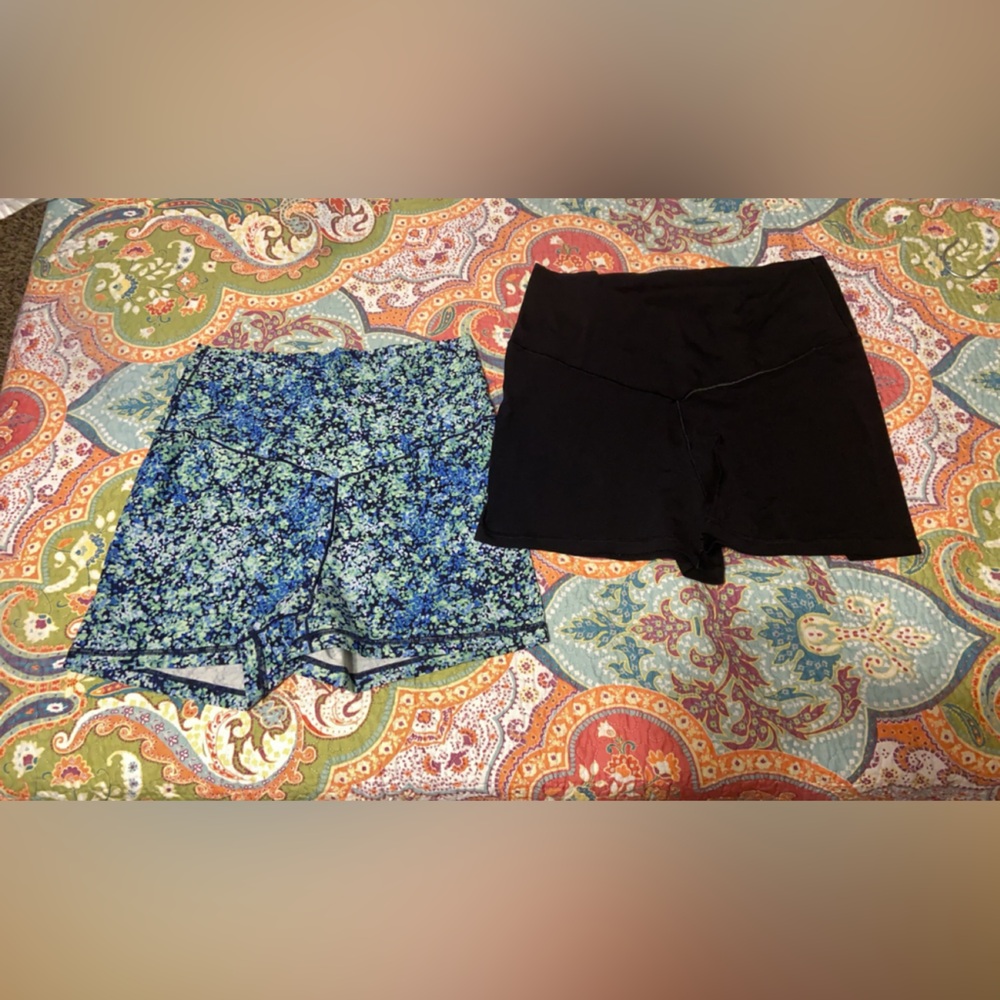 Floral and Black Women's Shorts Set